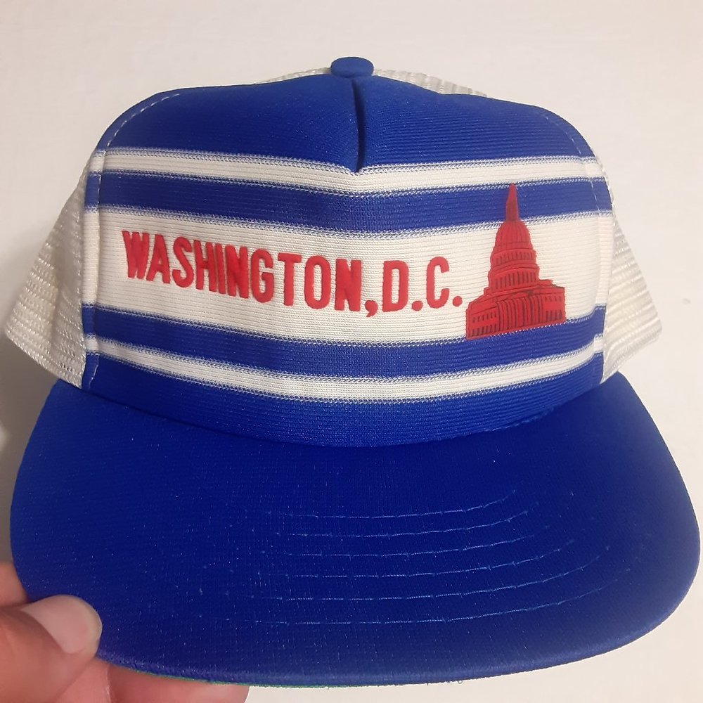 Vintage Washington DC Trucker Style Hat/Cap OSFA